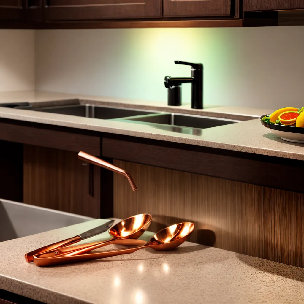 cozinha cobre utensilios