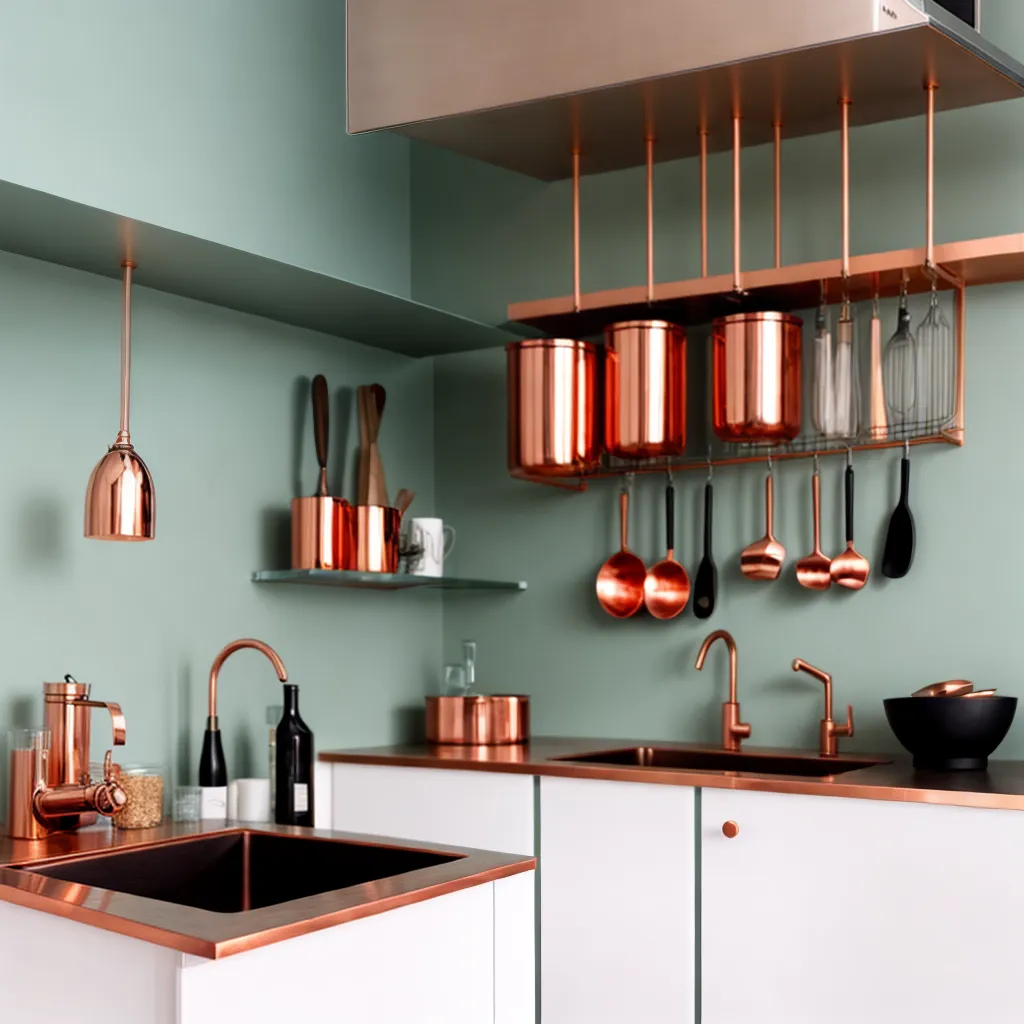cozinha utensilios cobre decoracao