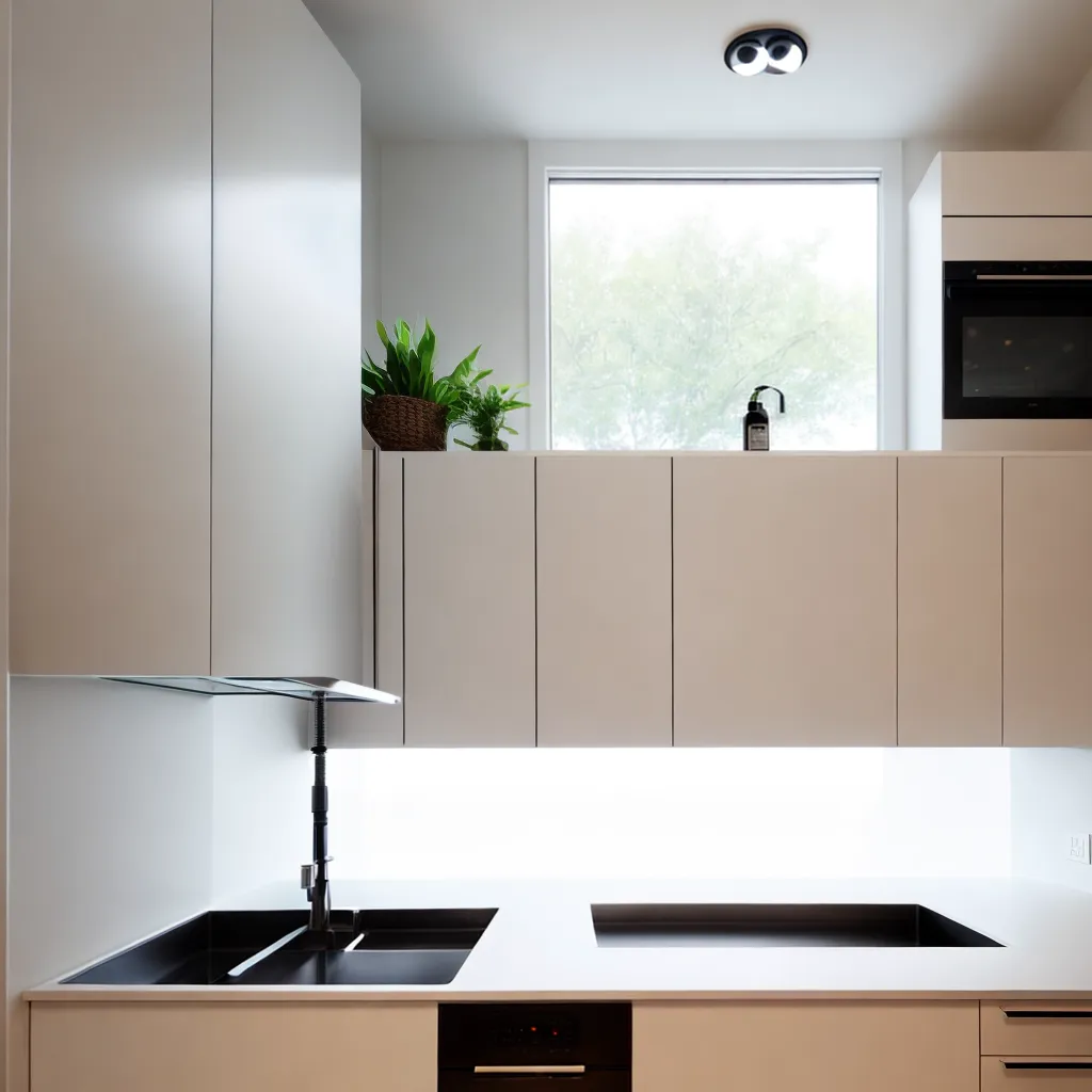 cozinha moderna pia vidro elegante 1