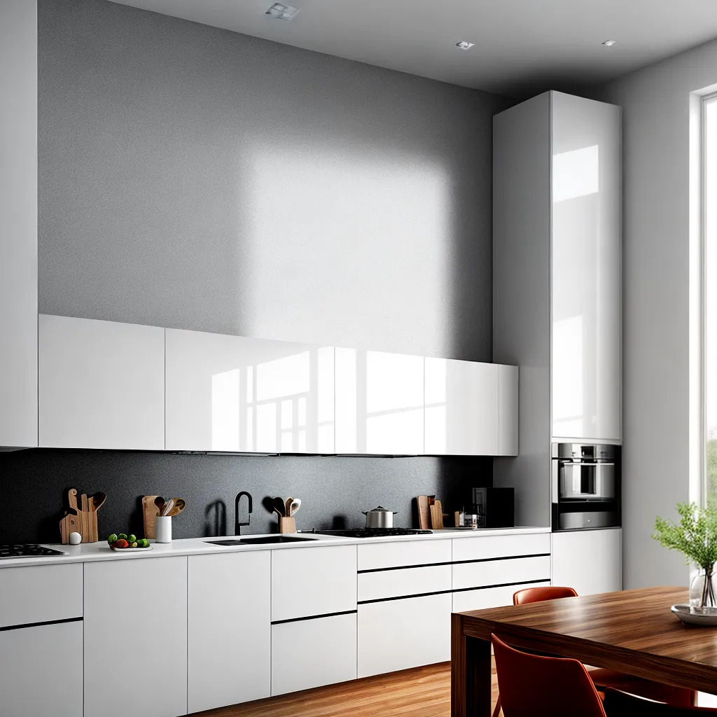 cozinha moderna parede gesso 3d 4