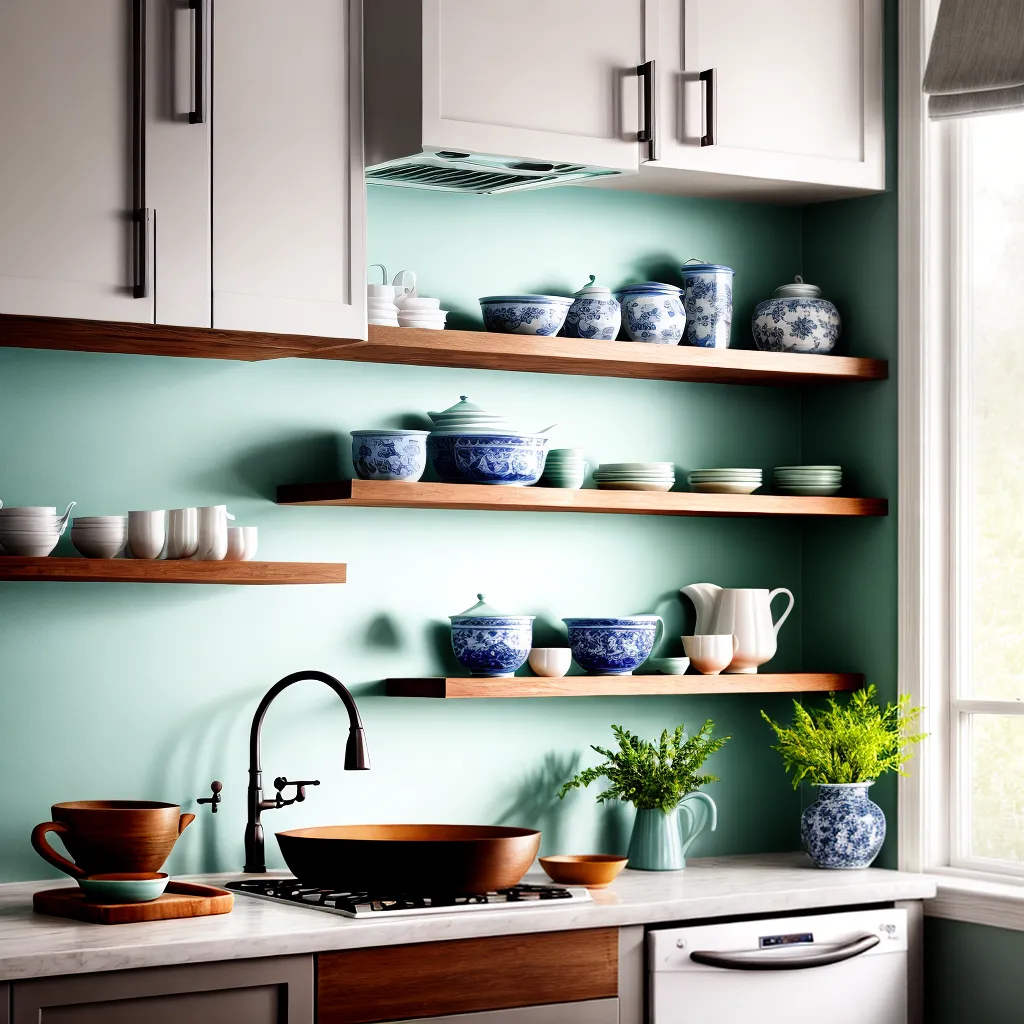 cozinha decorada ceramica elegante