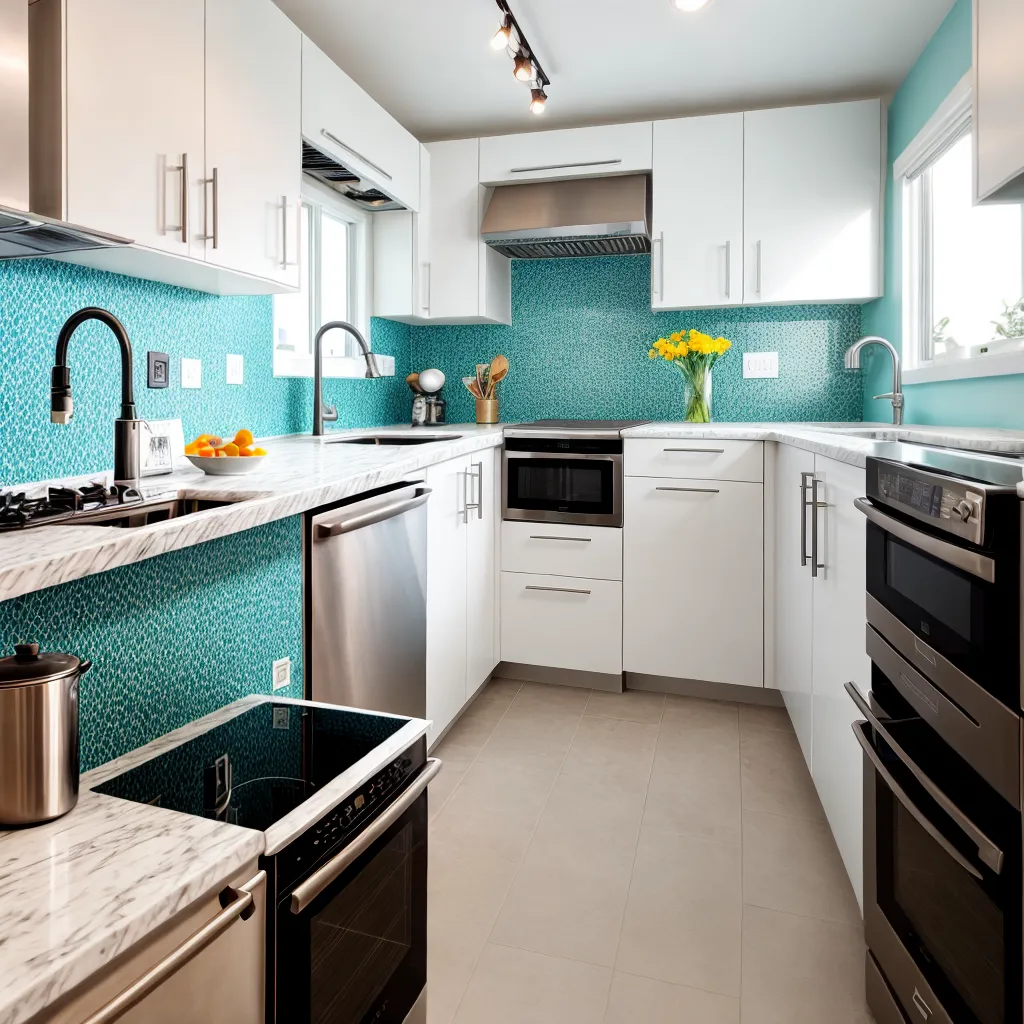 cozinha vibrante azulejos estilo