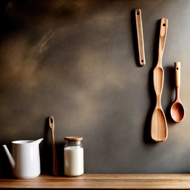 Decoração de cozinhas com objetos de madeira