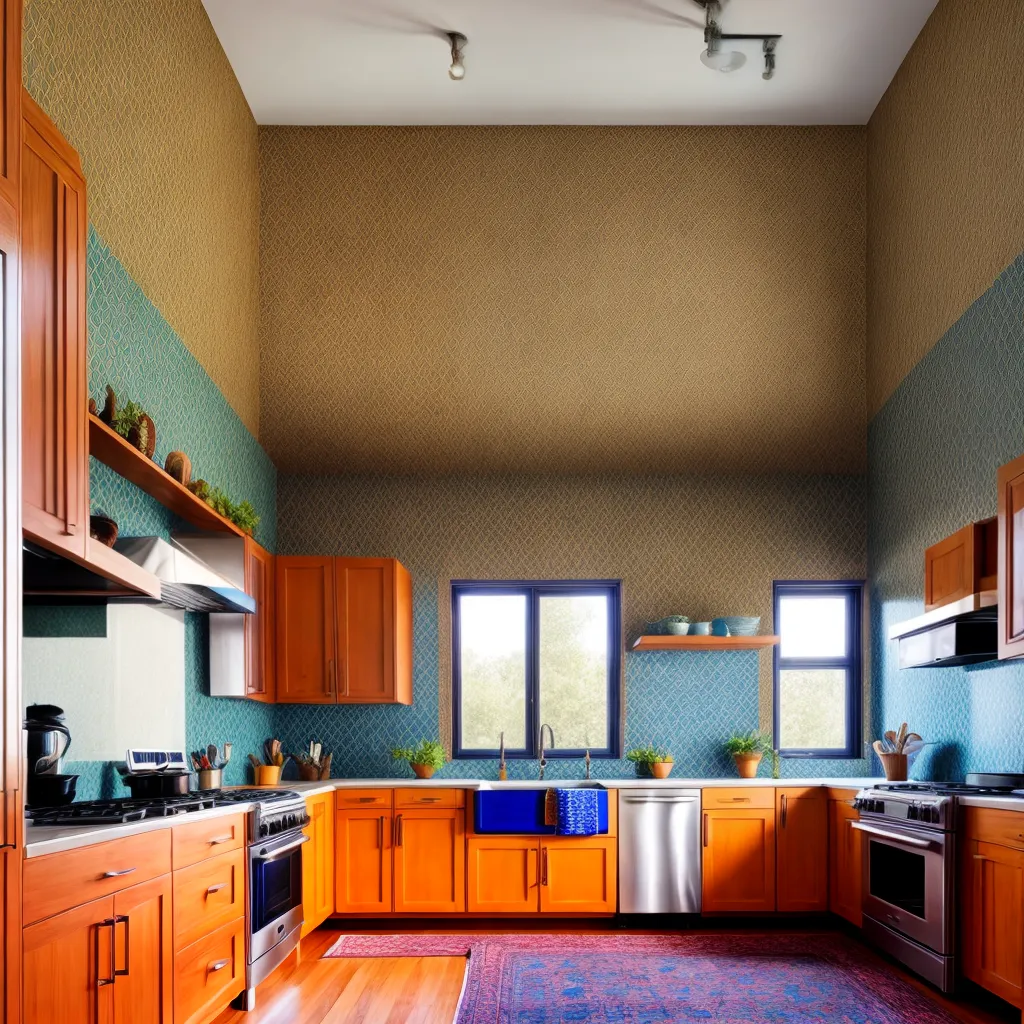 cozinha marroquina tiles geometricos coloridos