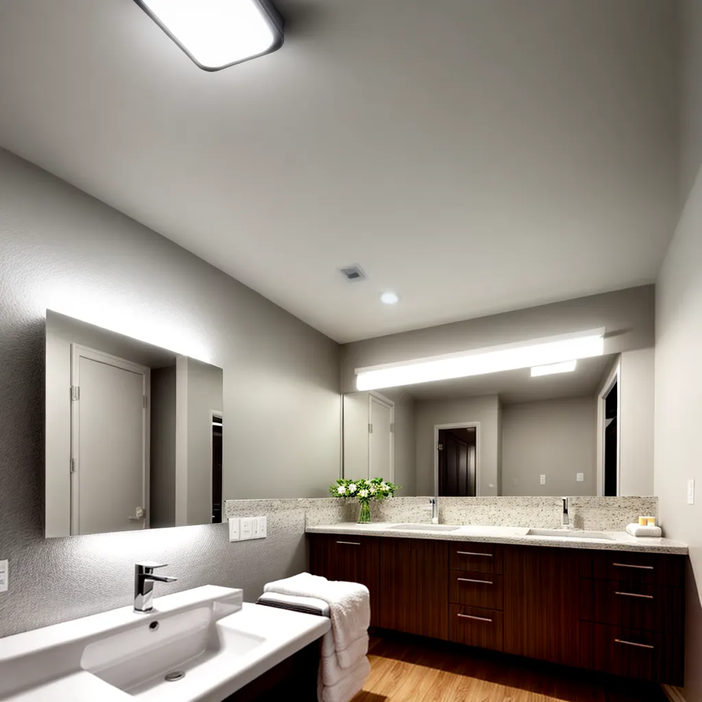 banheiro iluminado espelho led sconces