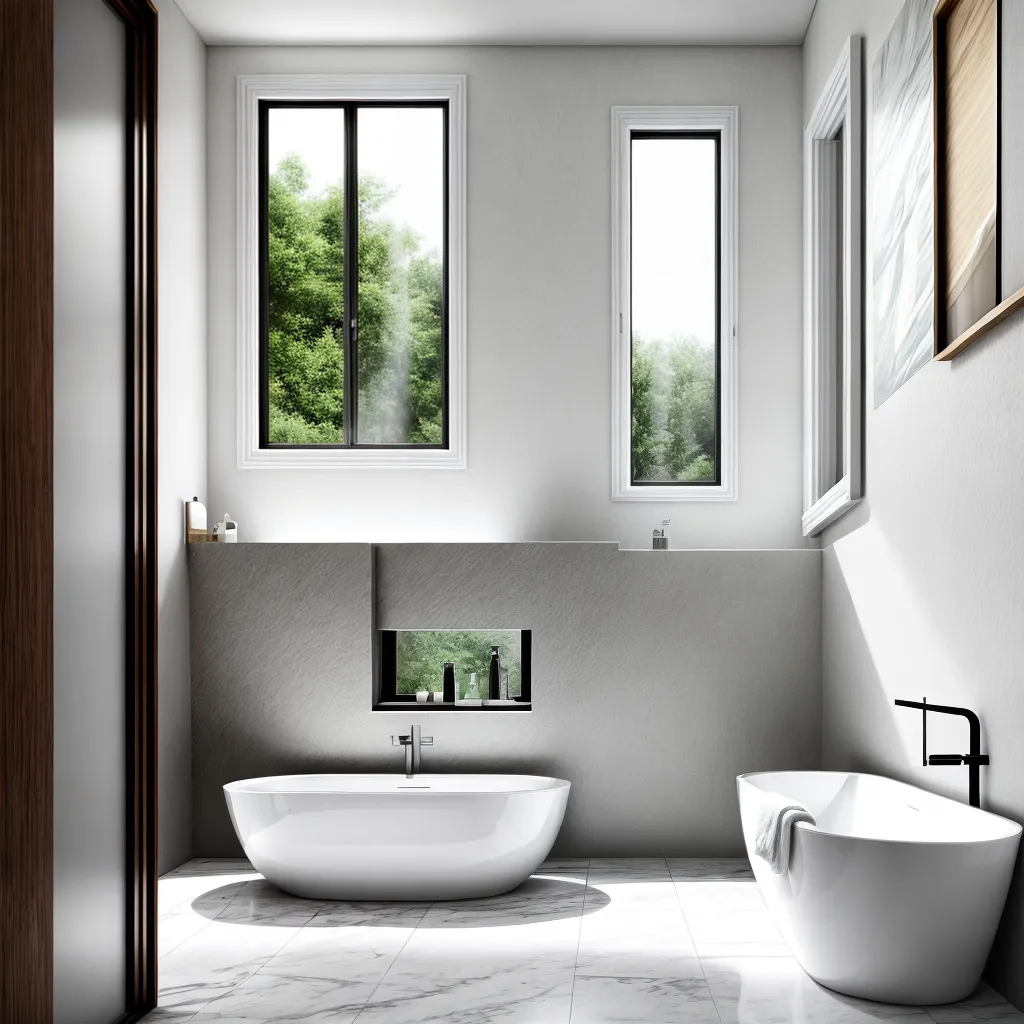 banheiro luxuoso banheira porcelana marmore