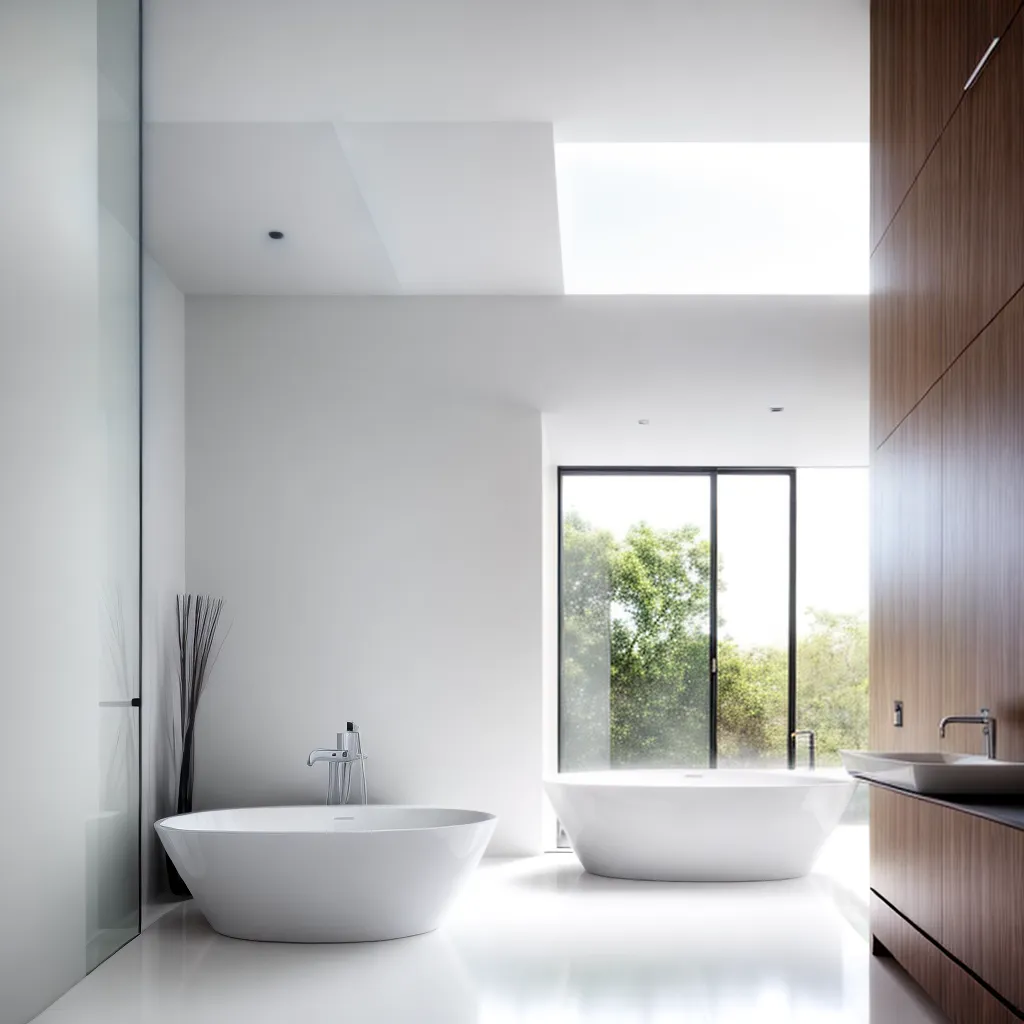 banheiro moderno tiles brancos