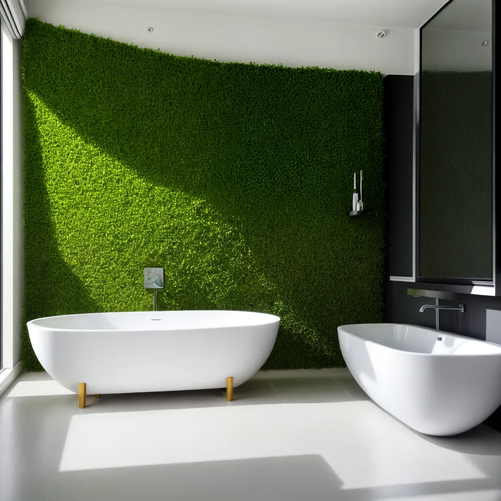 banheiro minimalista pia branca plantas verdes