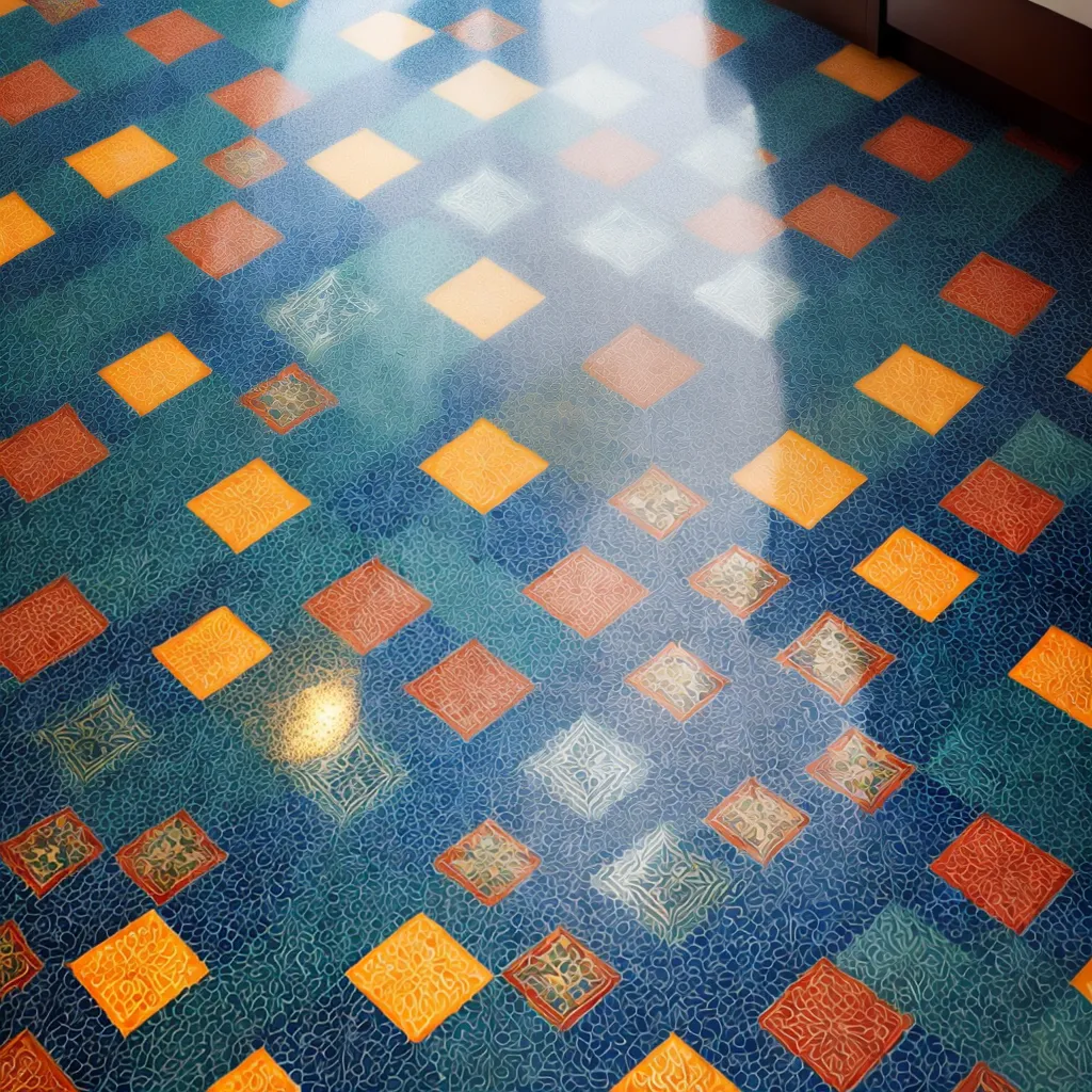 piso hidraulico colorido banheiro 2