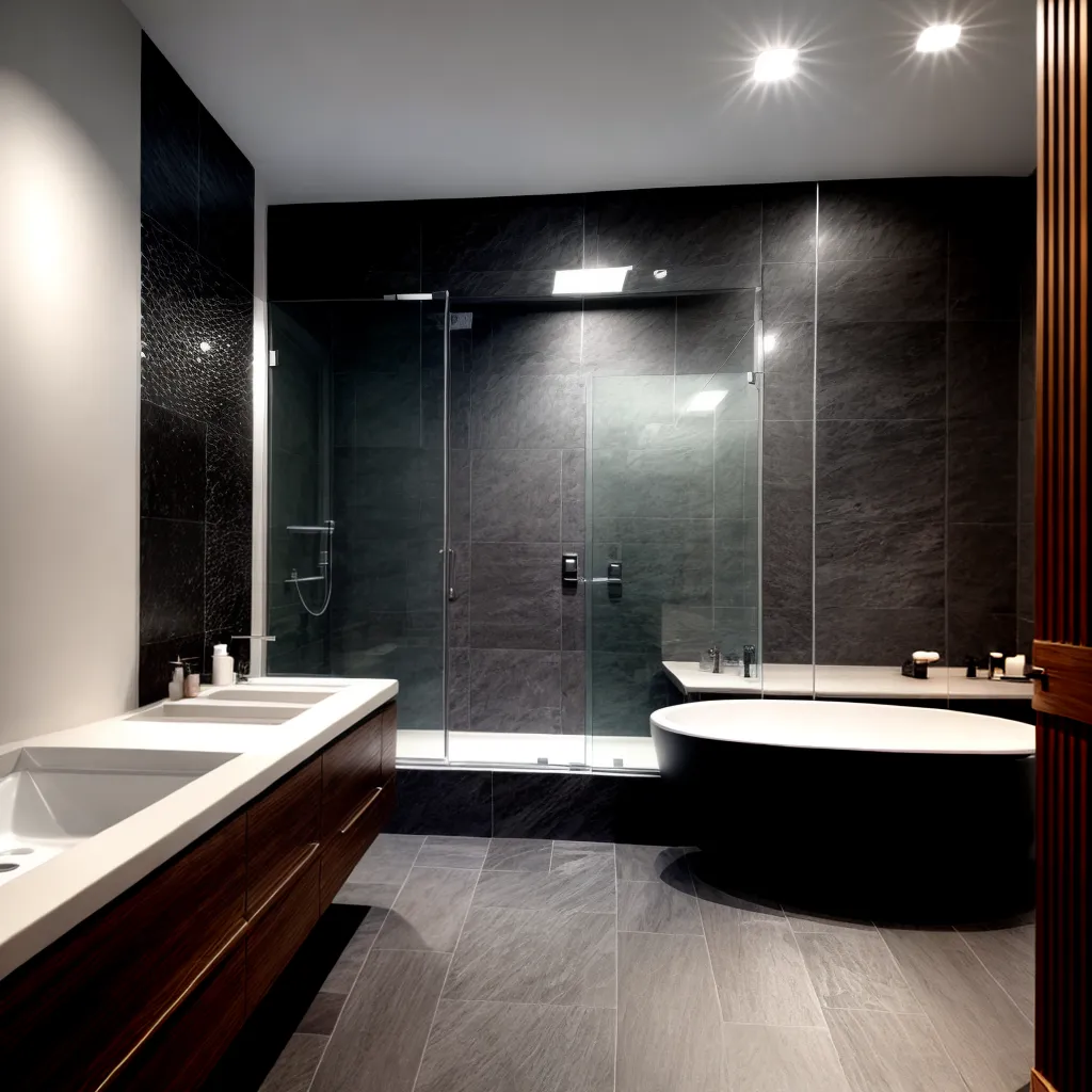 banheiro moderno piso slate 1