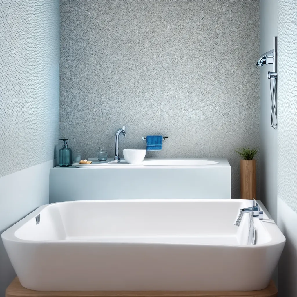banheiro moderno padroes azul branco