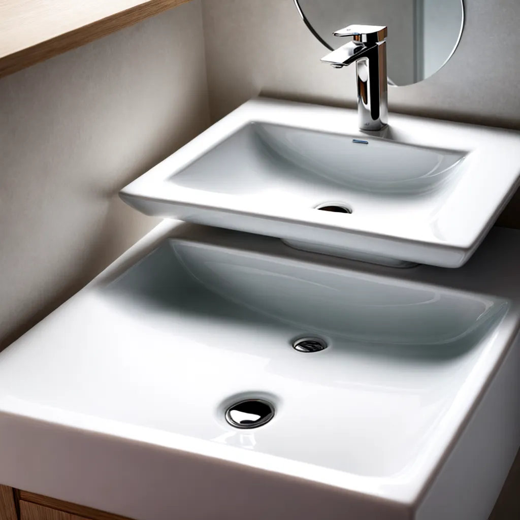 pia banheiro ceramica branca