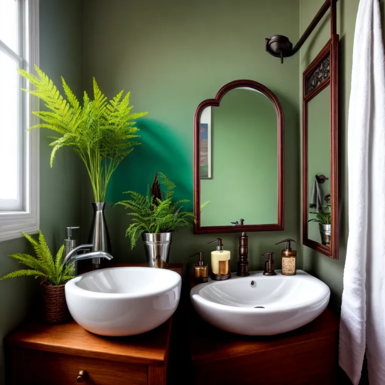 Decoração de banheiros com objetos de ferro