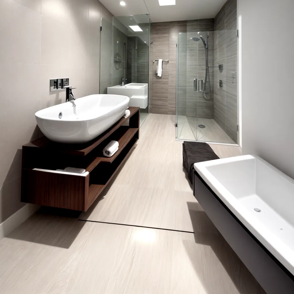 banheiro moderno porcelanato brilhante
