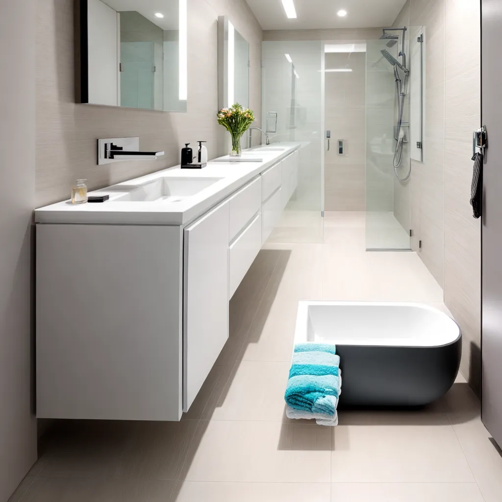 banheiro moderno porcelanato branco 3
