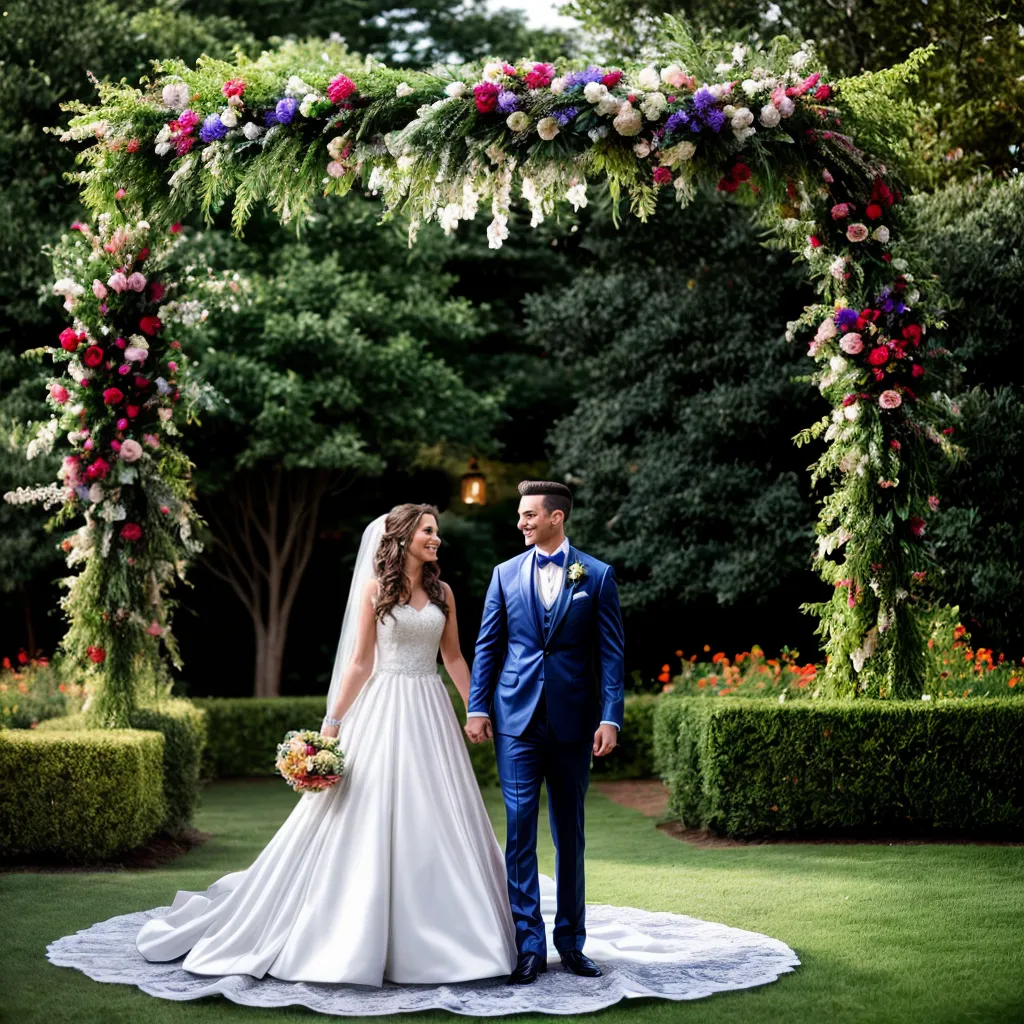 casamento conto de fadas noivos coloridos