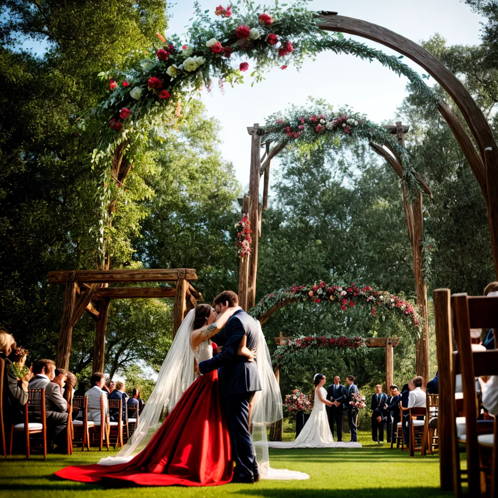 casamento ao ar livre rustico arco flores 1