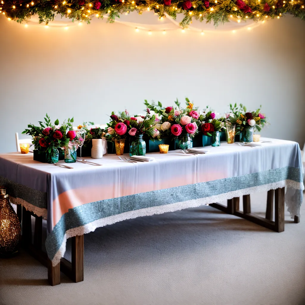 mesa casamento decorada centro personalizado
