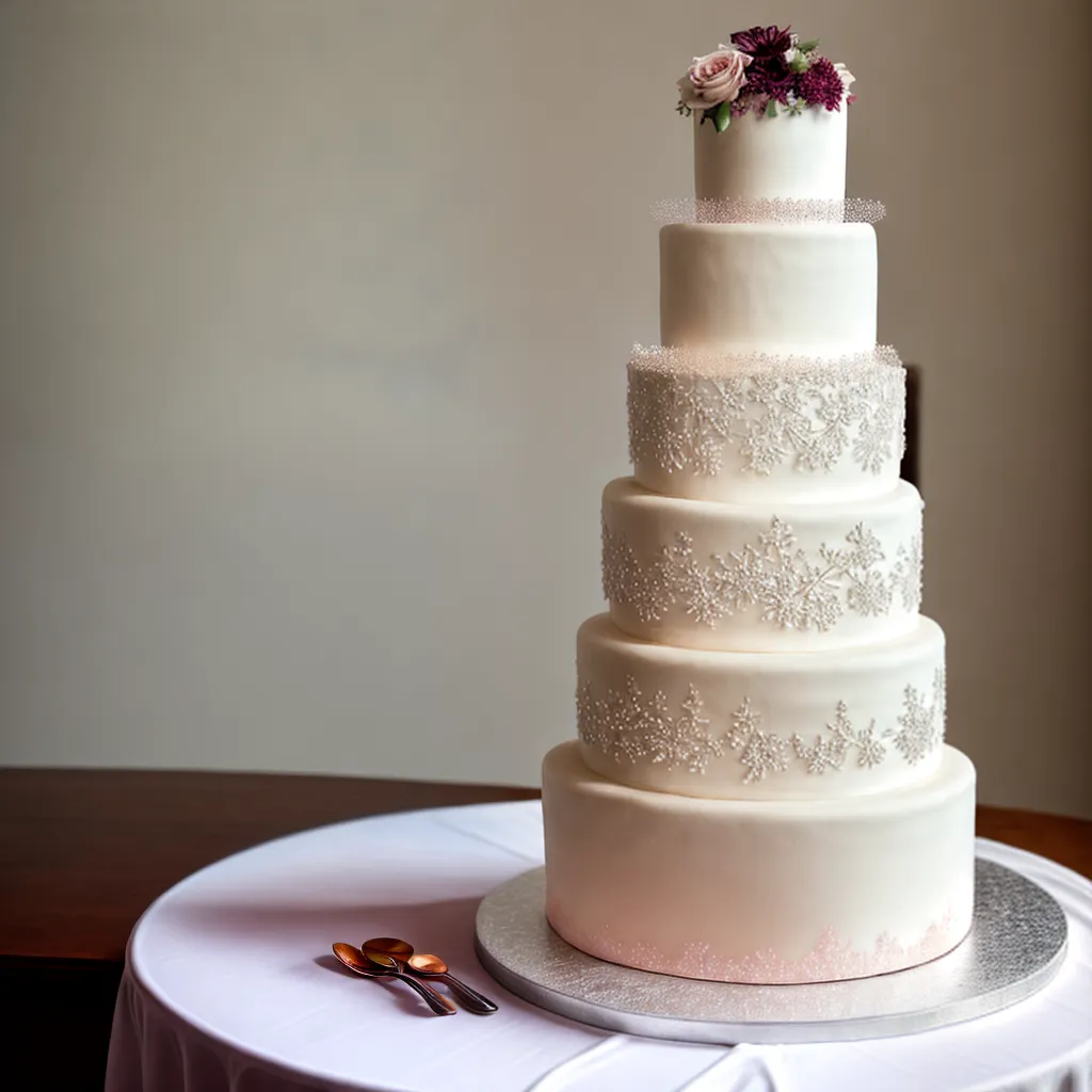 bolo casamento tres andares flores acucar