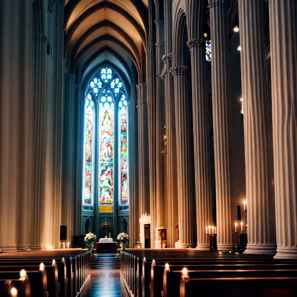 igreja flores brancas velas