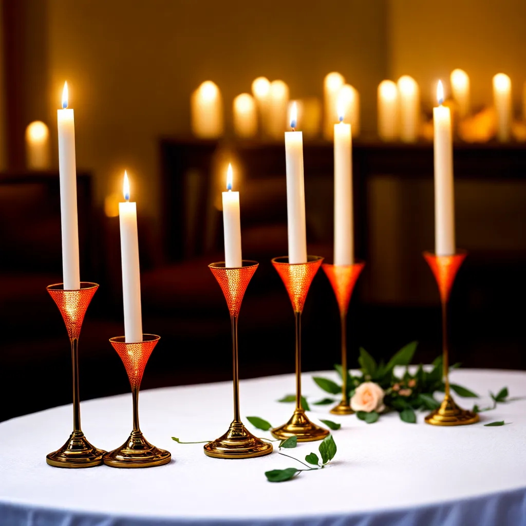 mesa decorada velas altas romantico mesa decorada velas altas romantico