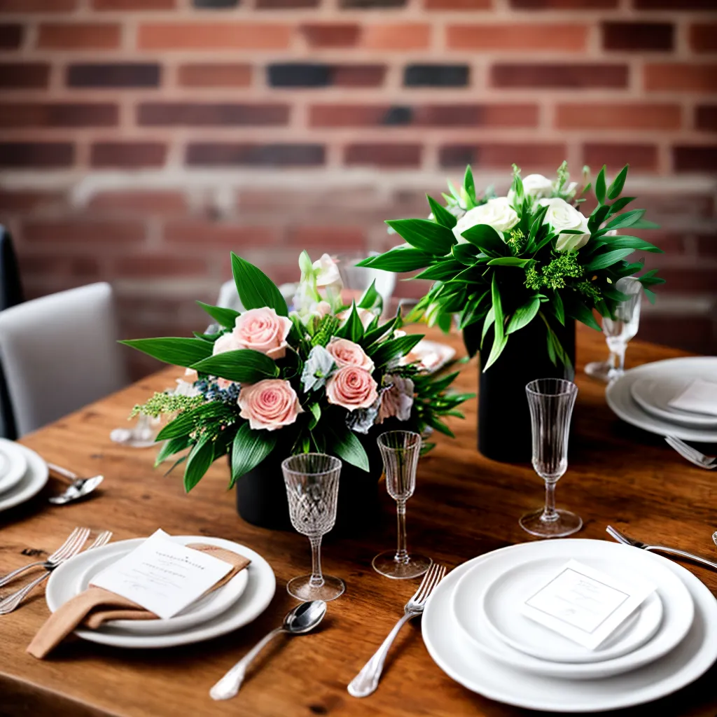mesa minimalista casamento industrial