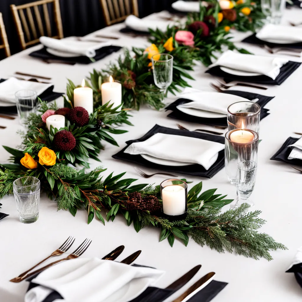 mesa casamento minimalista industrial