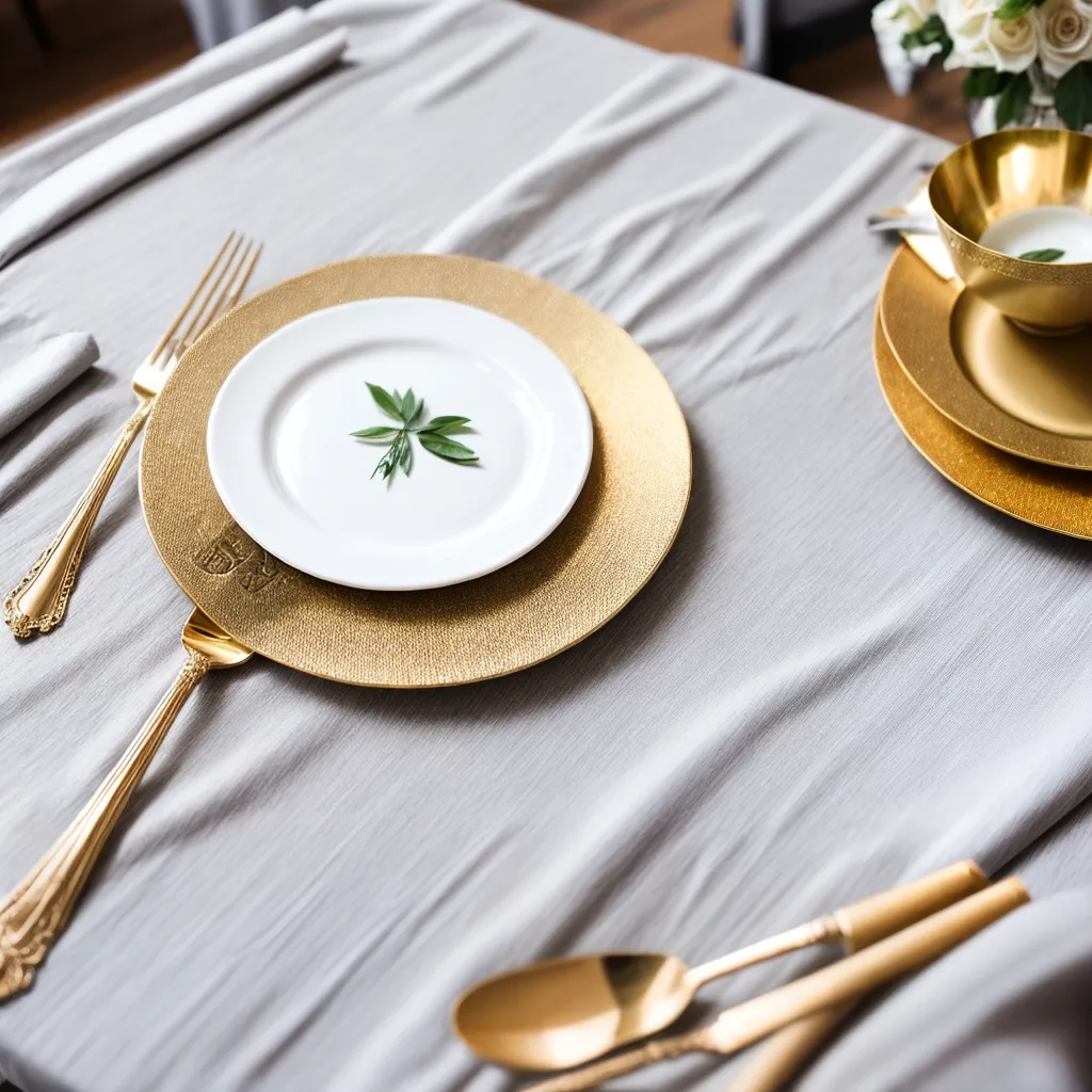 mesa casamento tecido