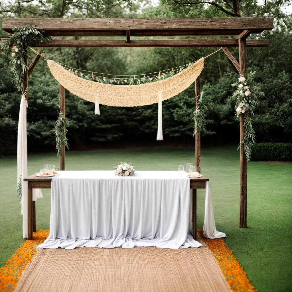 macrame casamento altar rustico