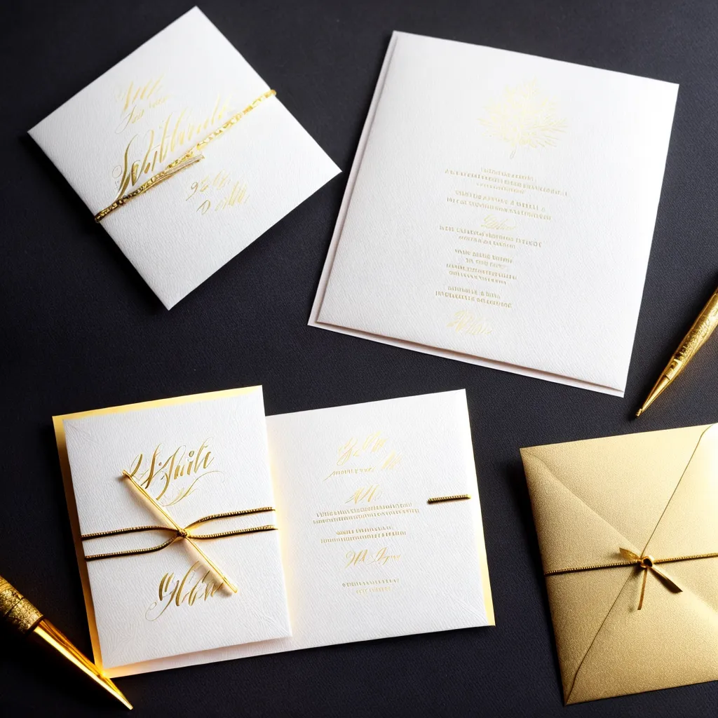 convite casamento calligrafia floral ouro