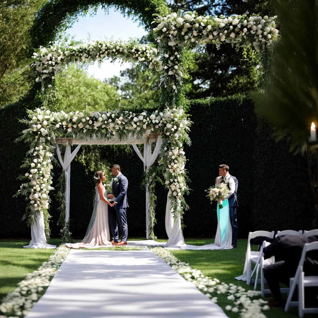 altar casamento jardim flores brancas