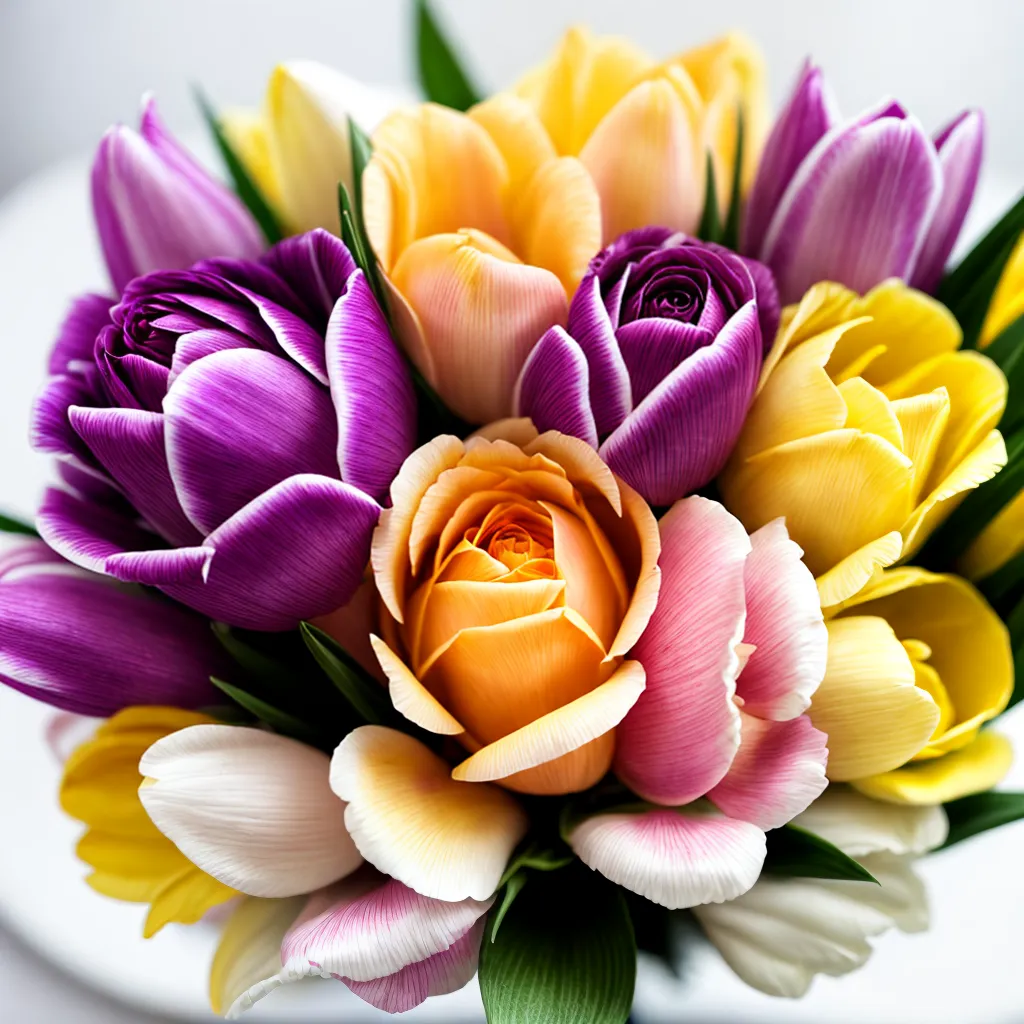 buque primavera rosas tulipas casamento