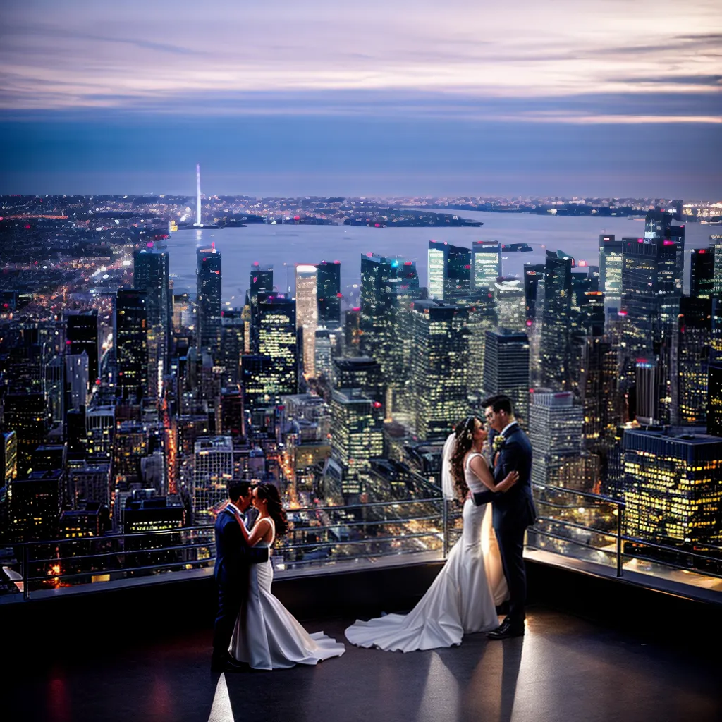 casamento urbano vista cidade romance