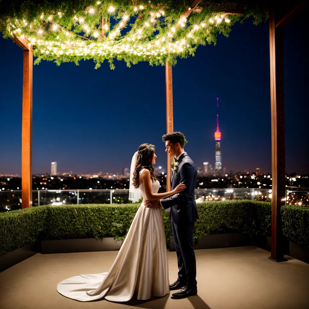 casamento cobertura cidade noite