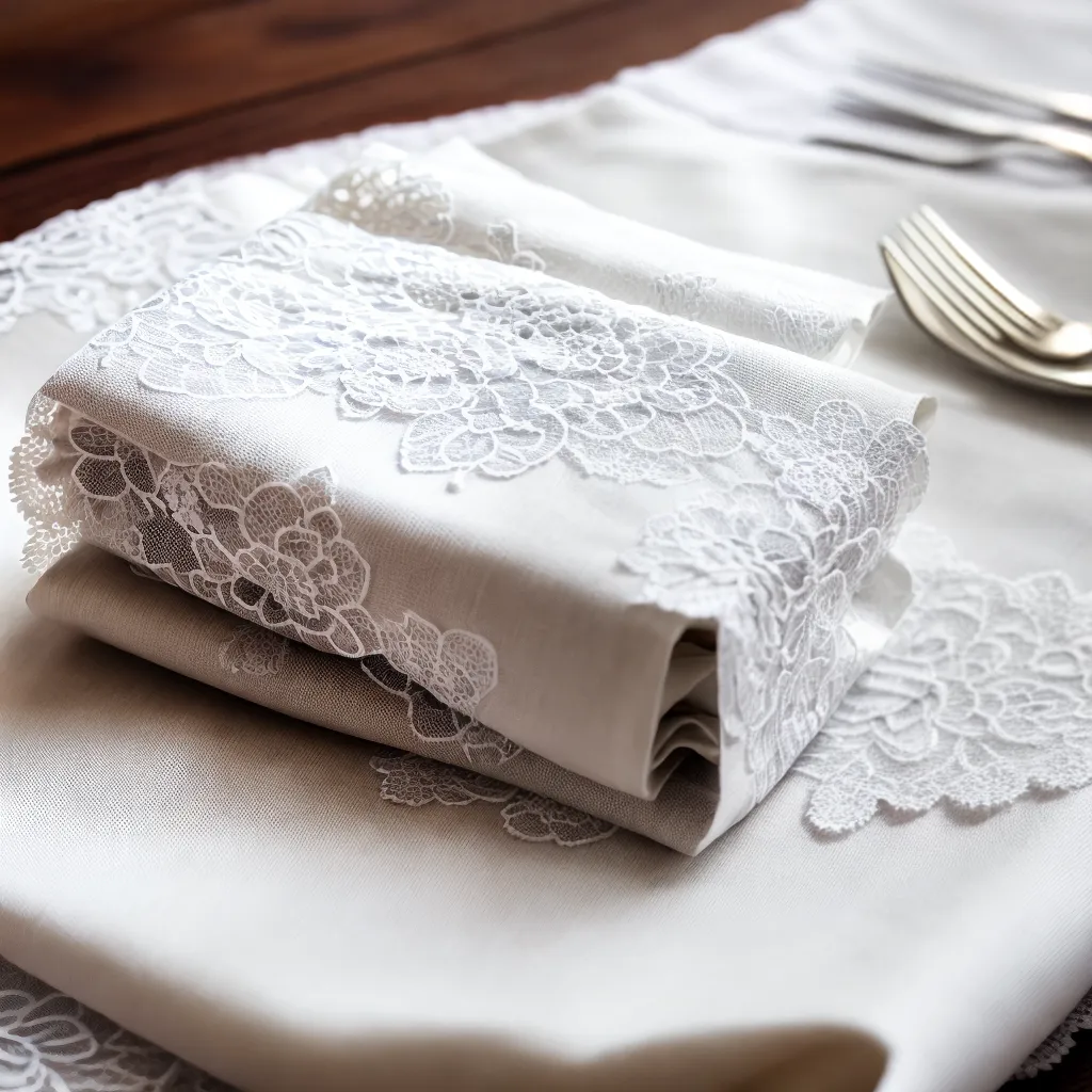mesa lace romance elegancia