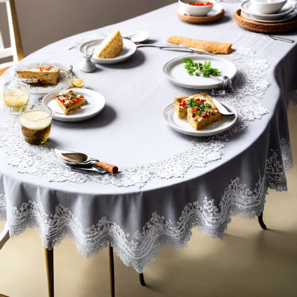 mesa decorada lace romance elegancia