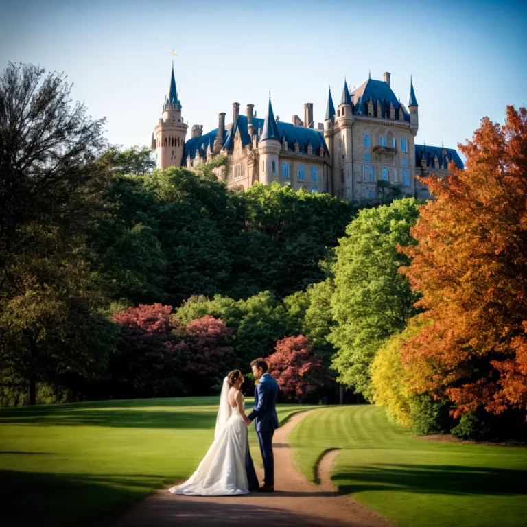Casamento no castelo: tema de conto de fadas
