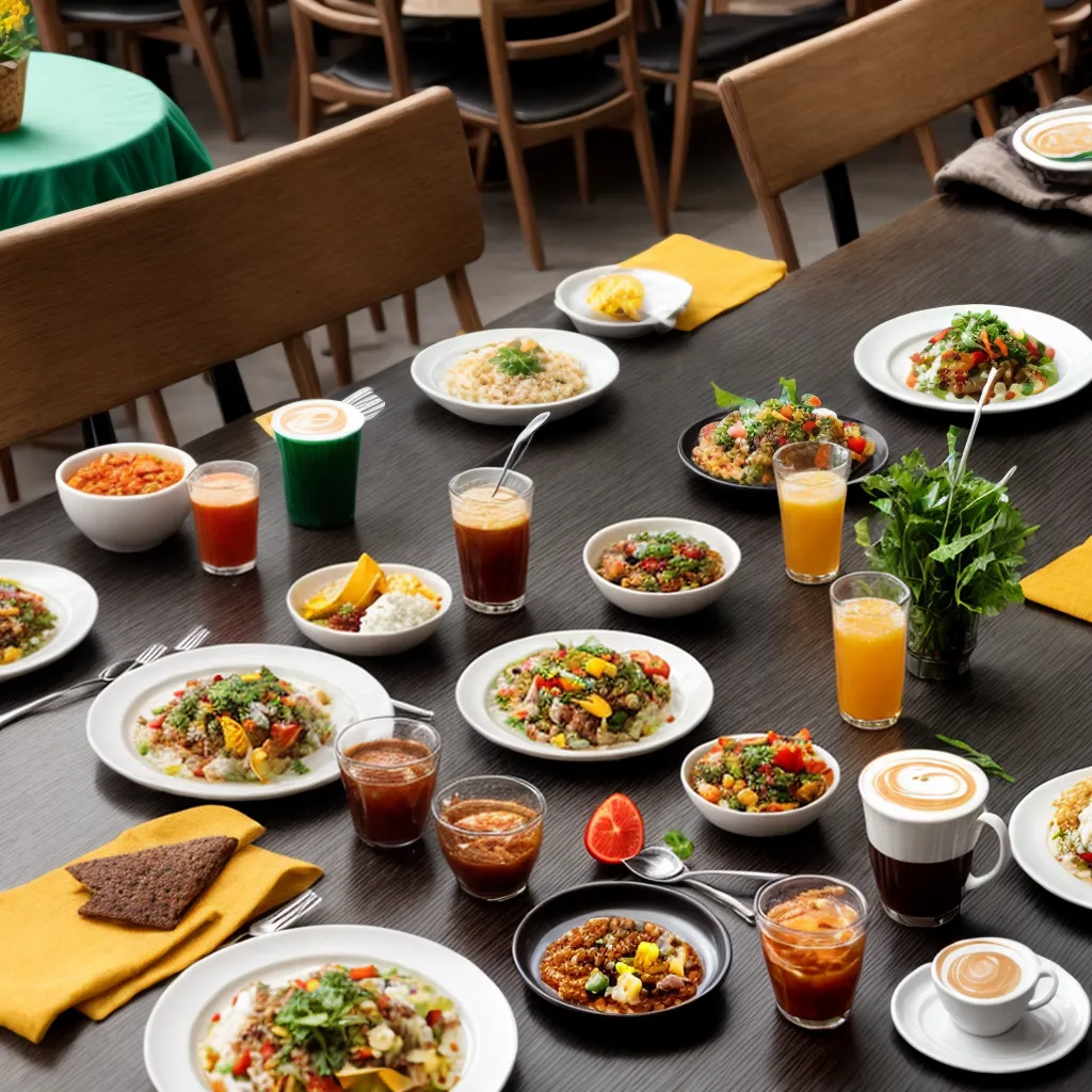 cafe comunal conversas comida flores
