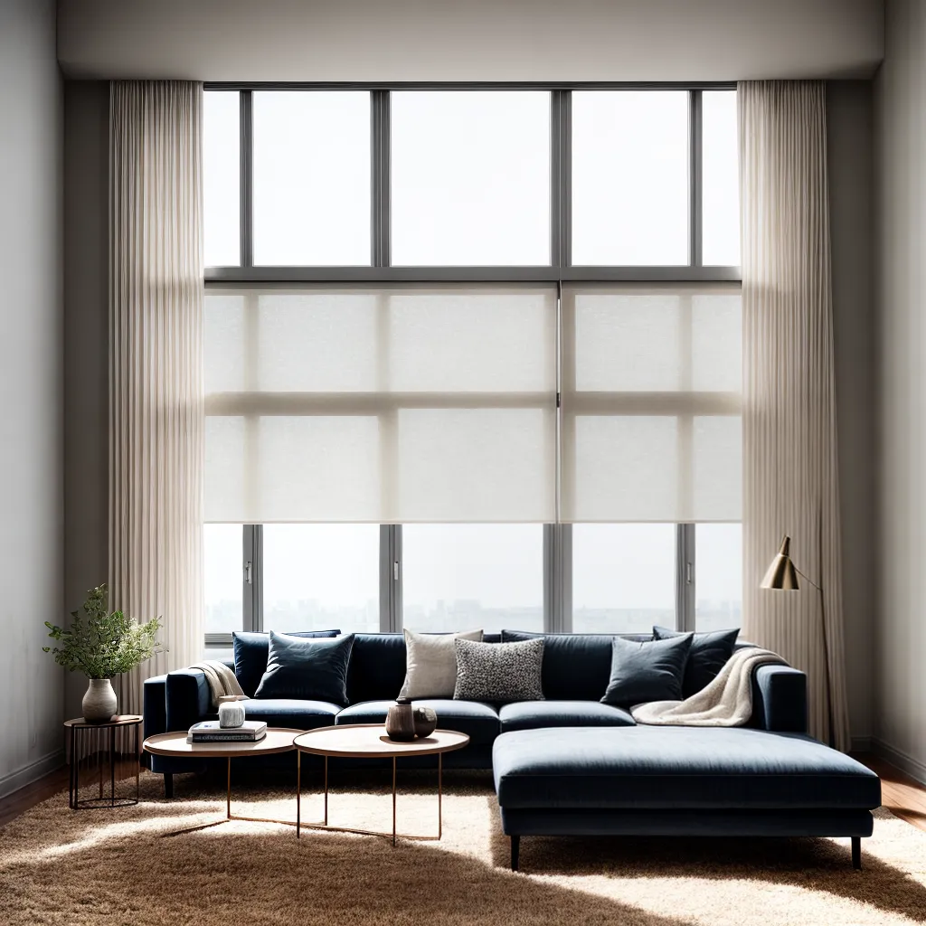 sala estar janelas cortinas leves