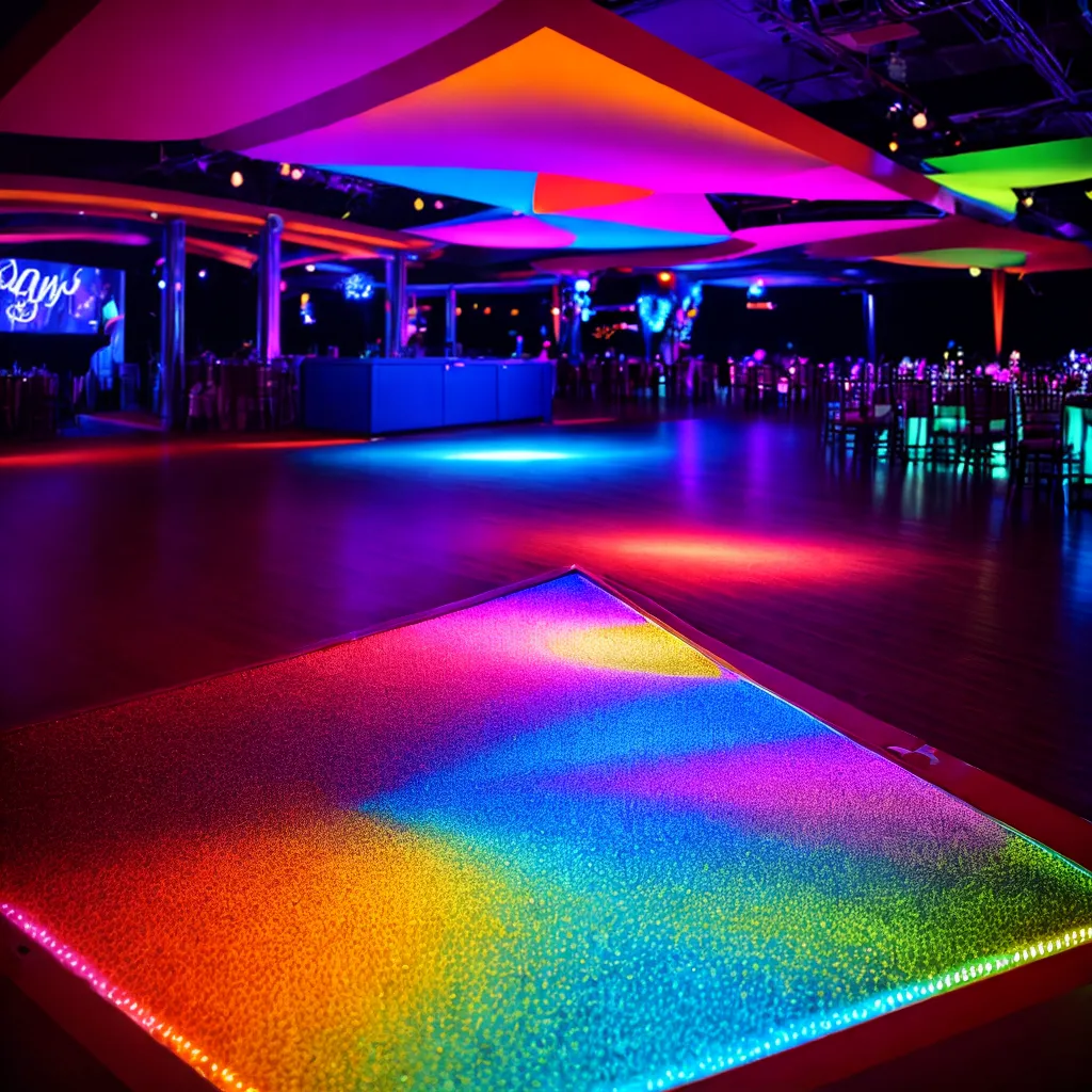 pista danca luzes coloridas dj festa