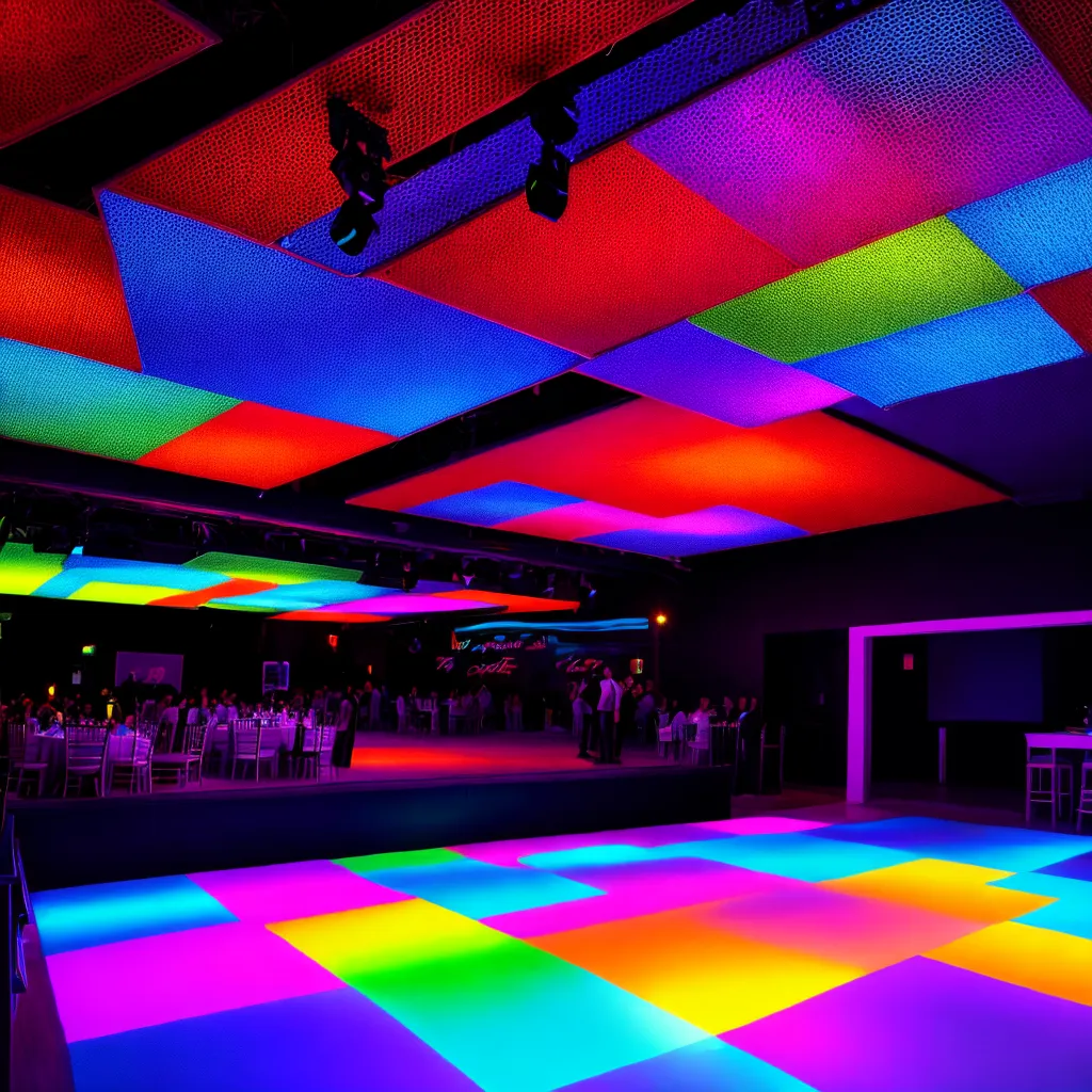 pista danca colorida dj festa