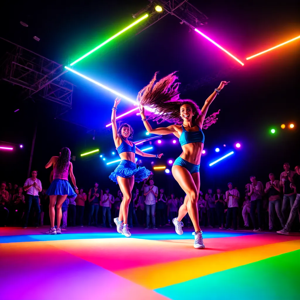 pista danca energia movimento diversao