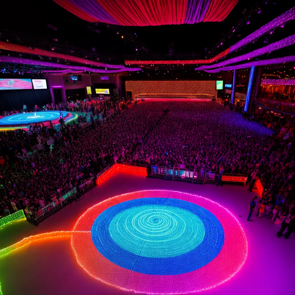pista danca luzes coloridas dj 1