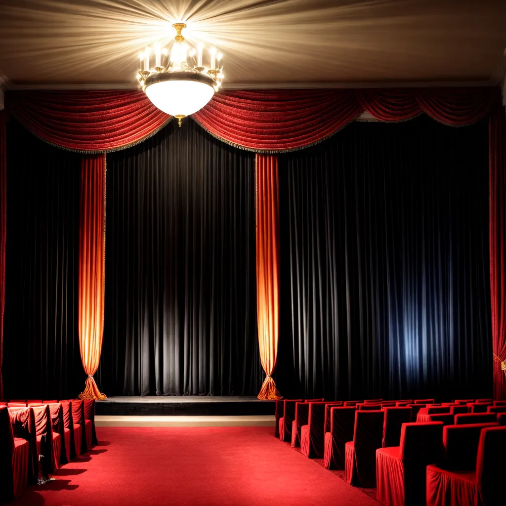 palco teatro casamento chandelier flores