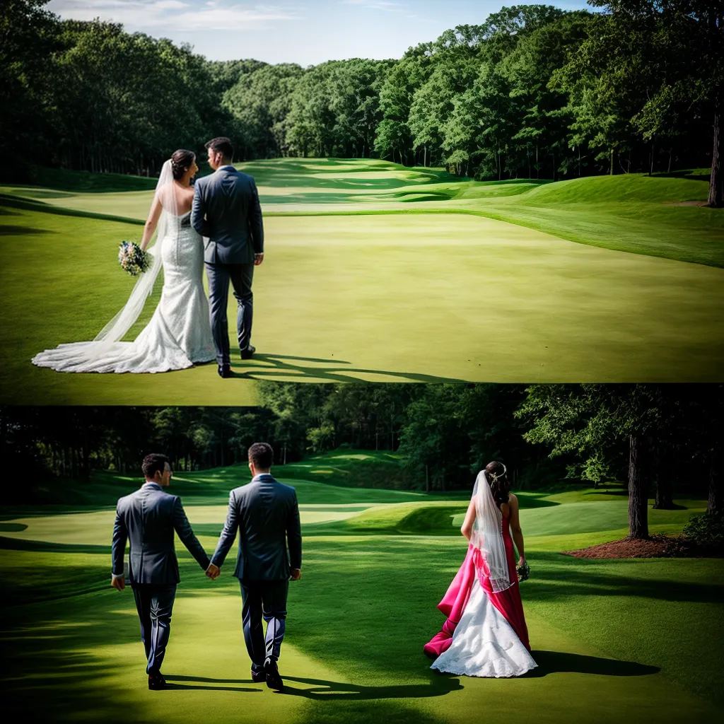 casamento ao ar livre golfe noiva natureza