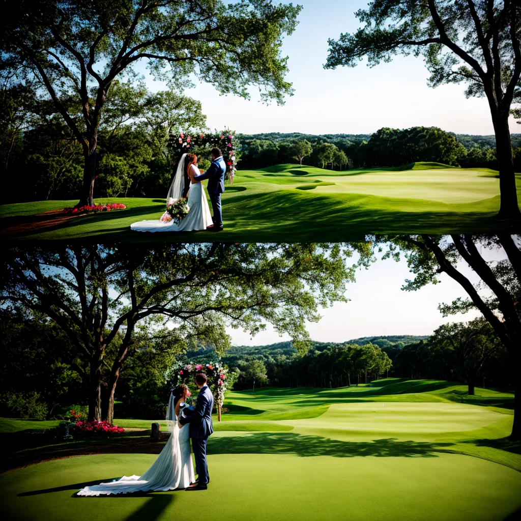 casamento ao ar livre campo golfe