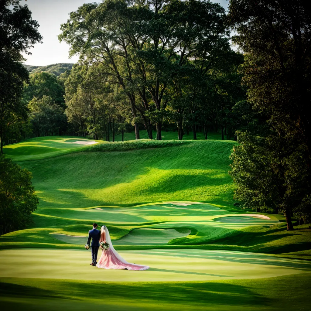 casamento ar livre golf noiva noivo