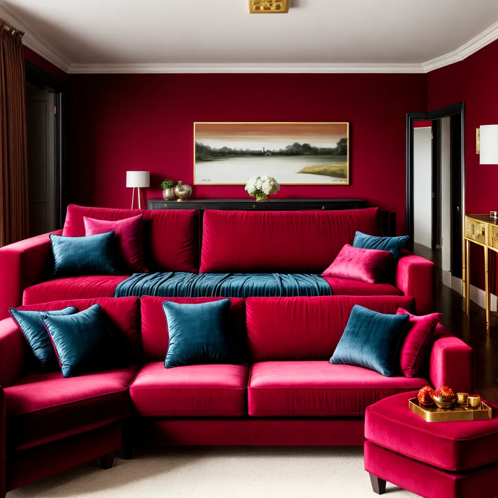 sala veludo sofa joia
