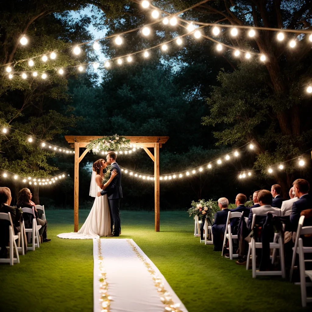 casamento campo cerimonia rustico luzes