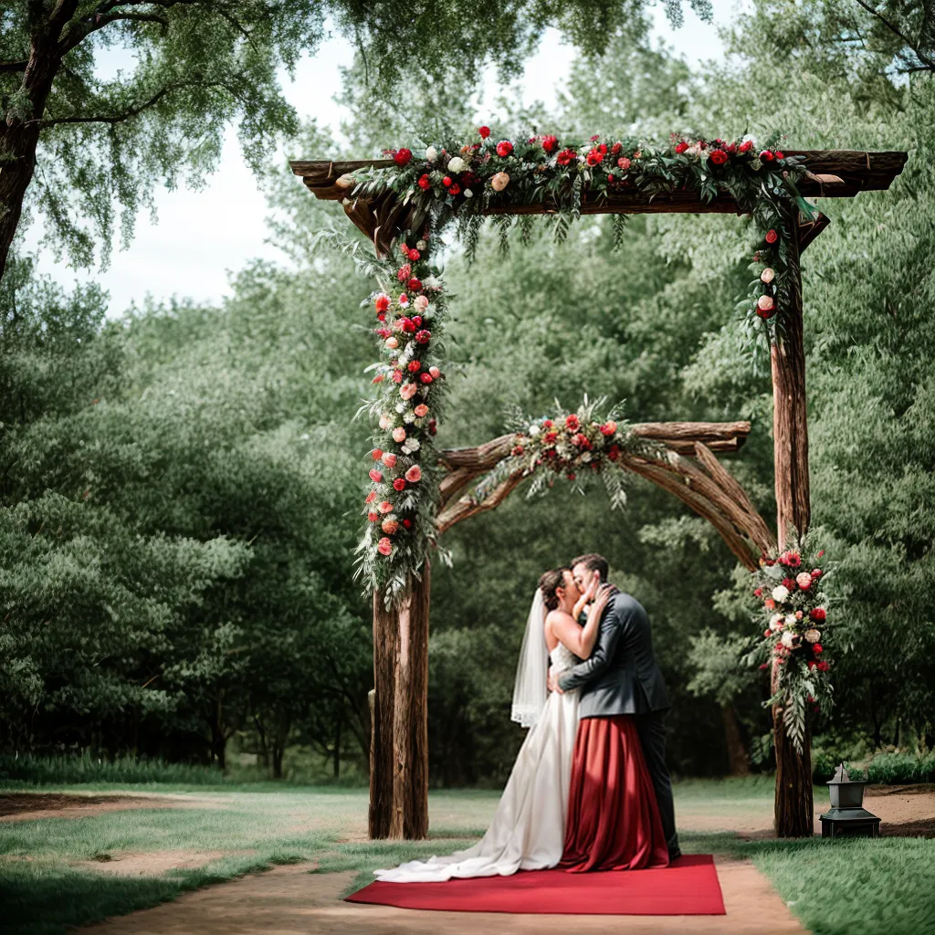 casamento campo arco madeira natureza